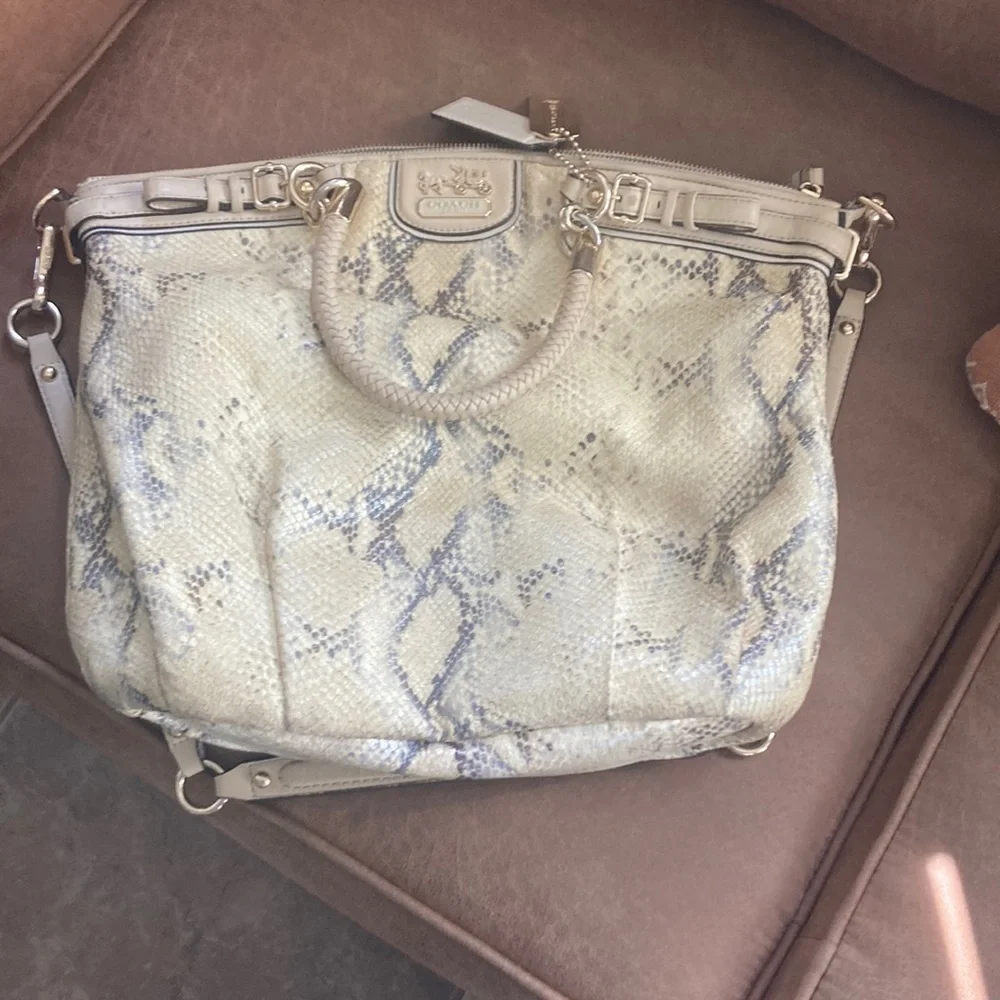 Coach Madison python bag - Picture 2 of 9